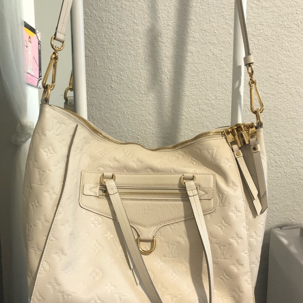 Louis Vuitton Cream White Purse/ Tote Bag